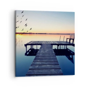 Bild auf Leinwand - Leinwandbild - Das war ein guter Tag - 70x70 cm