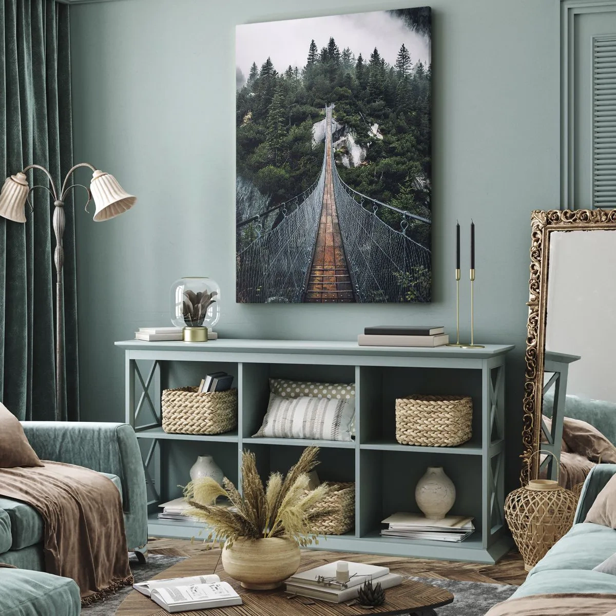 Bild auf Leinwand - Leinwandbild - Nur für Überflieger - 70x100 cm