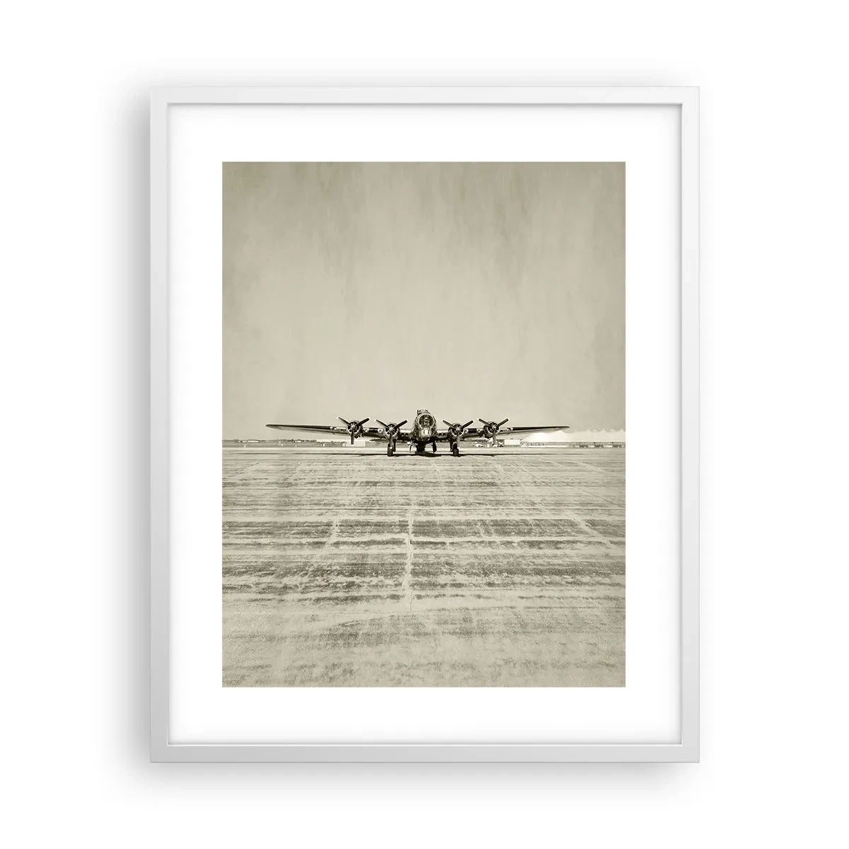 Poster in einem weißen Rahmen - Wie immer bereit - 40x50 cm