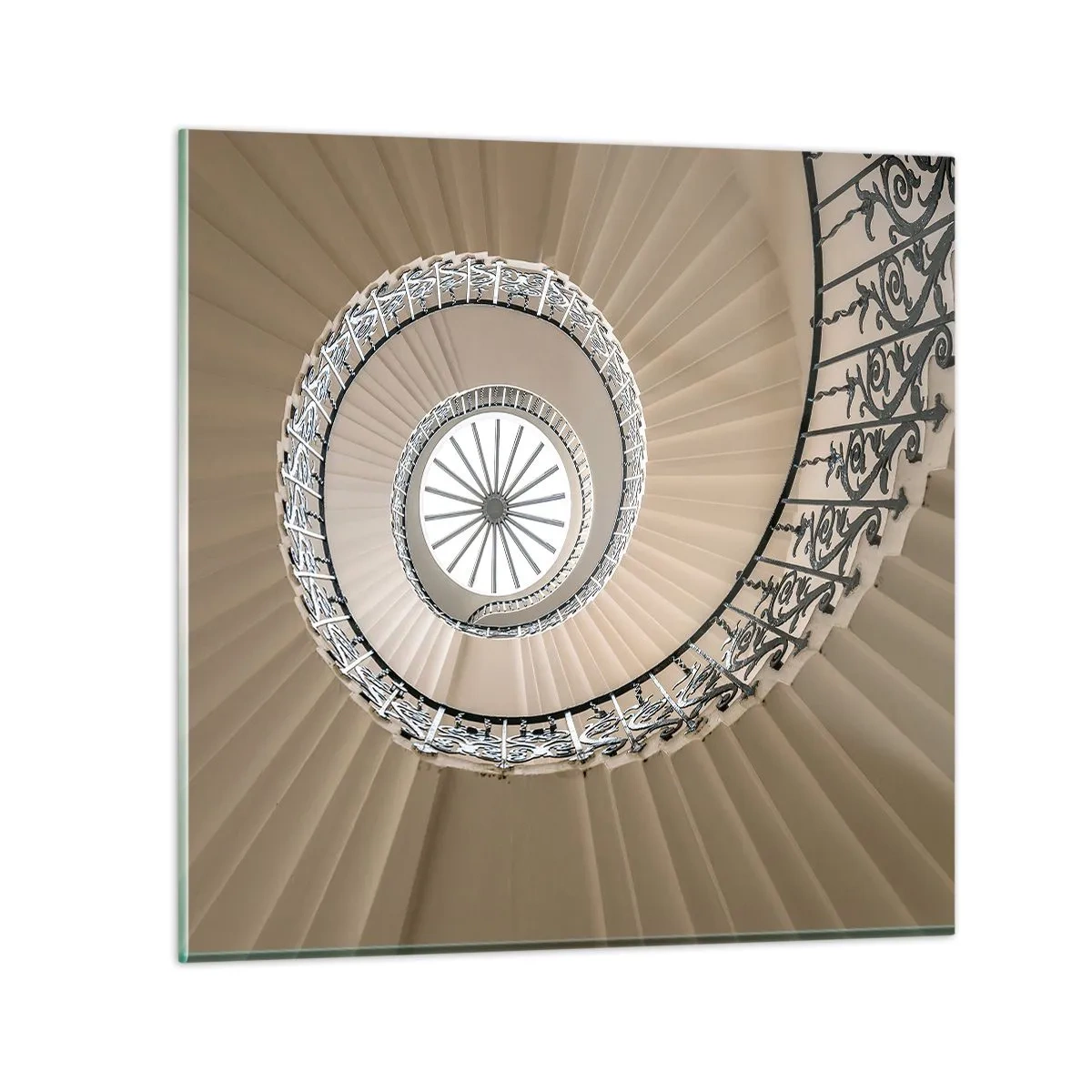 Glasbild - Bild auf glas - Im Inneren der Muschel - 60x60 cm