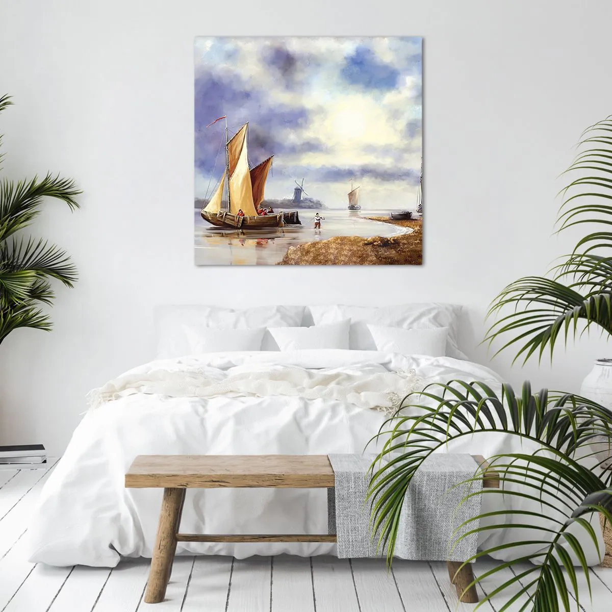 Bild auf Leinwand - Leinwandbild - Die Rückkehr der Seeleute - 30x30 cm