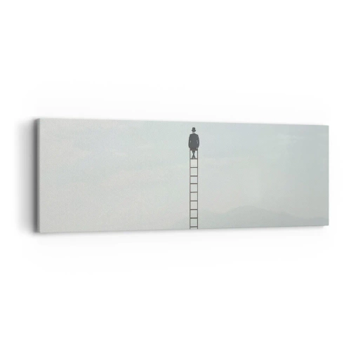 Bild auf Leinwand - Leinwandbild - Erhebe dich darüber! - 90x30 cm