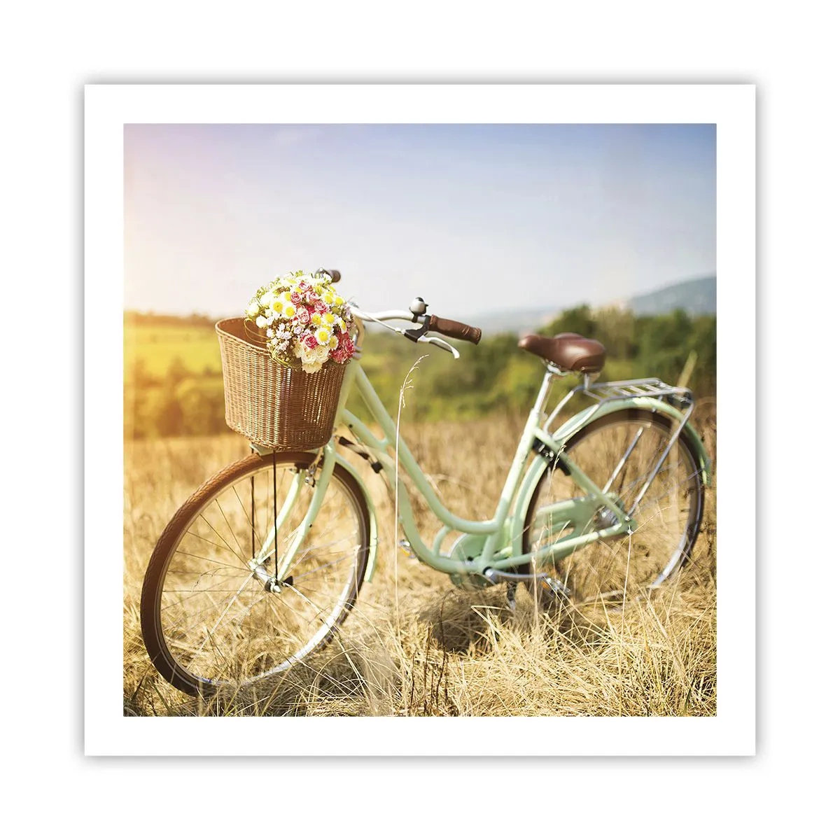 Poster - Ich bleibe eine Weile hier - 60x60 cm