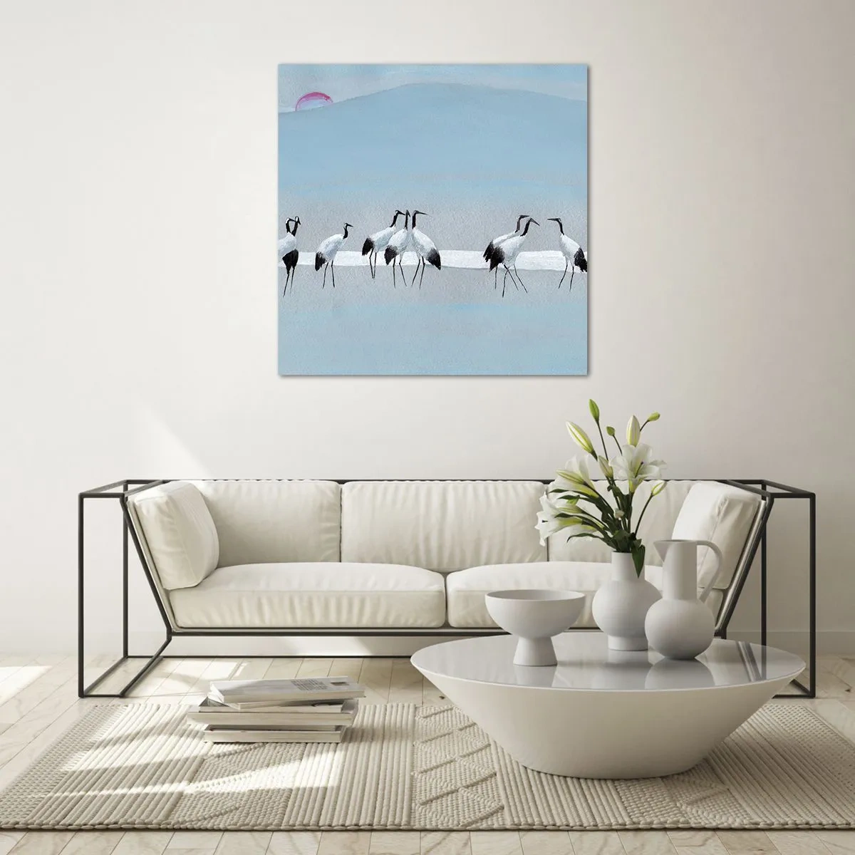 Glasbild - Bild auf glas - Nach einem heißen Tag - 70x70 cm