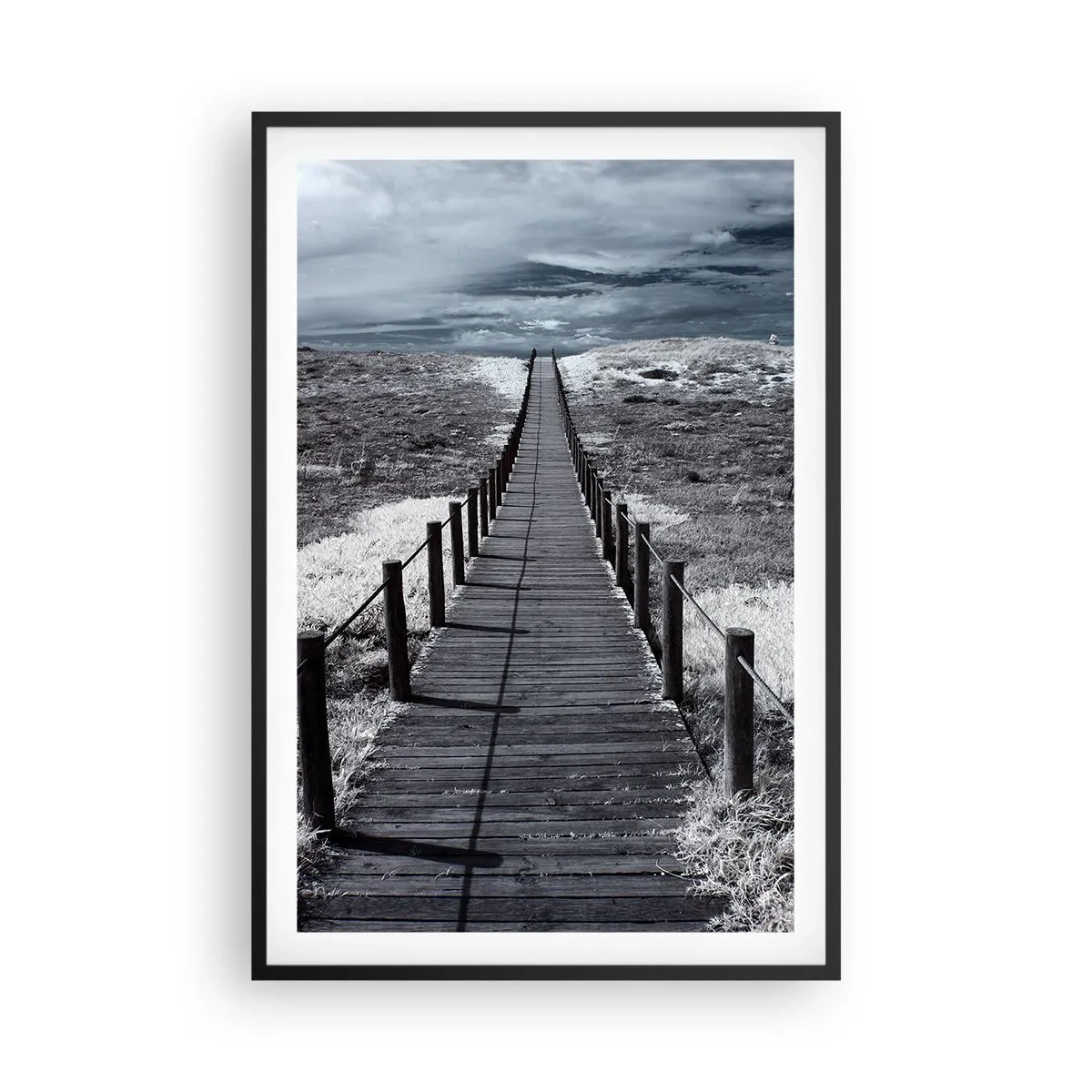 Poster in einem schwarzem Rahmen - Direkt ans Ufer - 61x91 cm