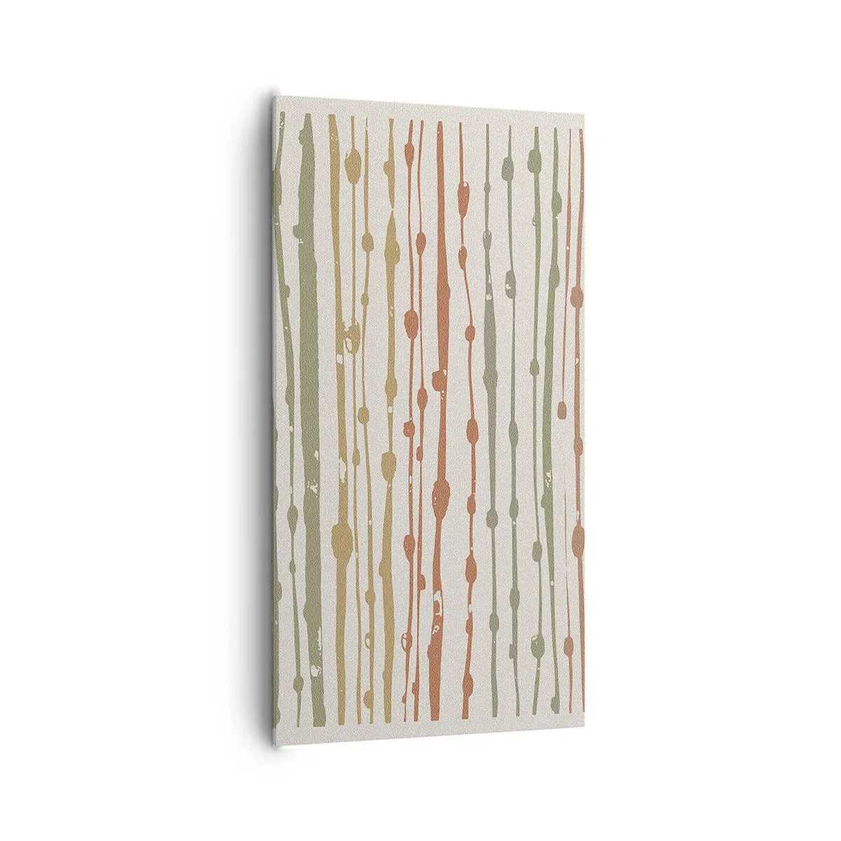 Bild auf Leinwand - Leinwandbild - Musikalische Notation von Farben - 65x120 cm