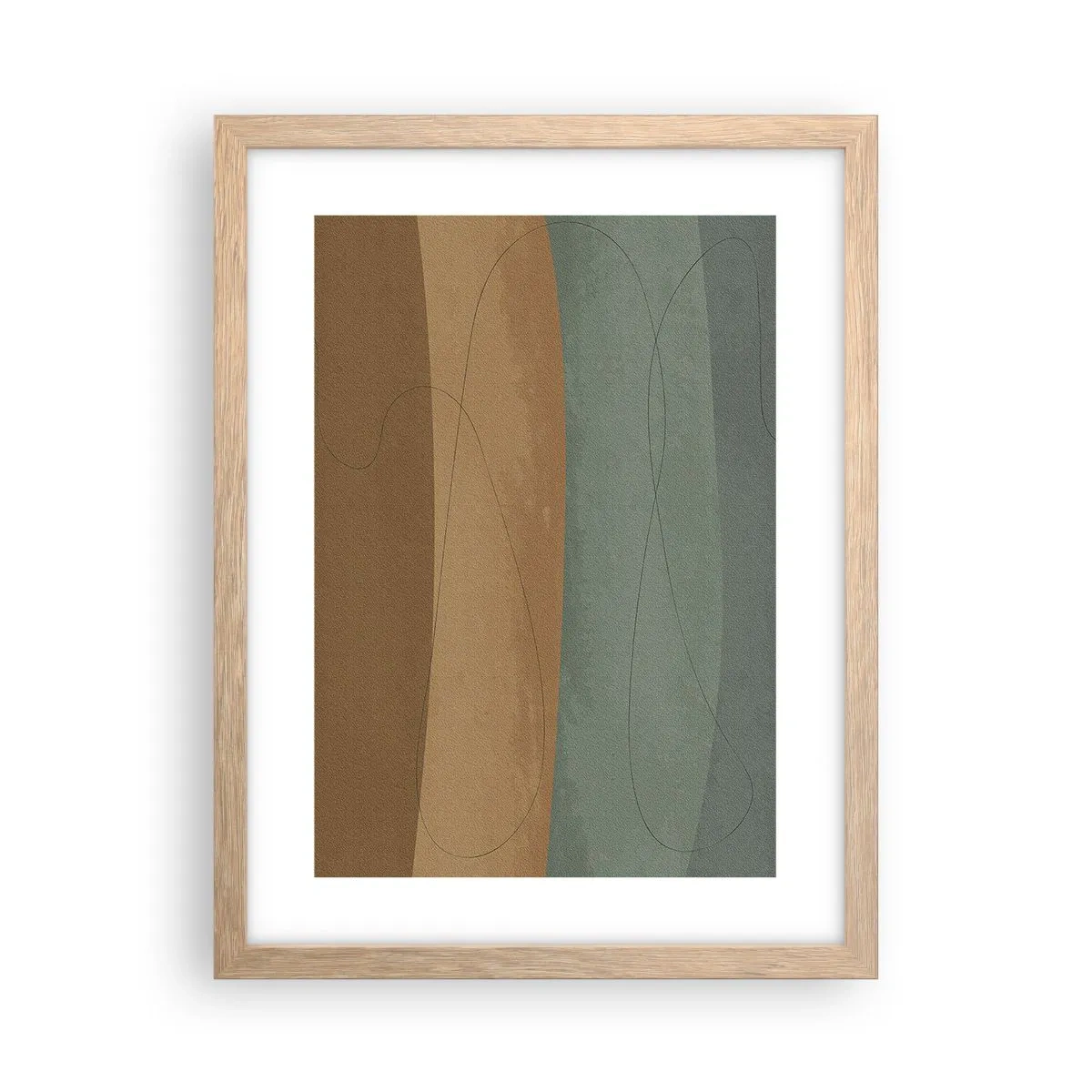 Poster in einem Rahmen aus heller Eiche - Horizontale Komposition - 30x40 cm