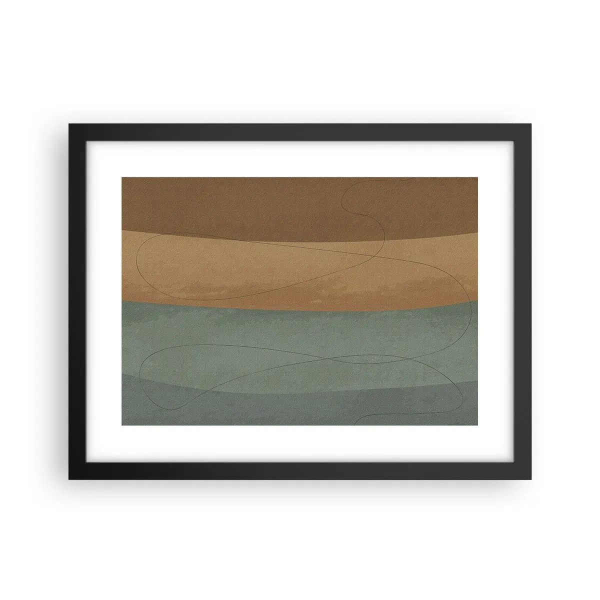 Poster in einem schwarzem Rahmen - Horizontale Komposition - 40x30 cm