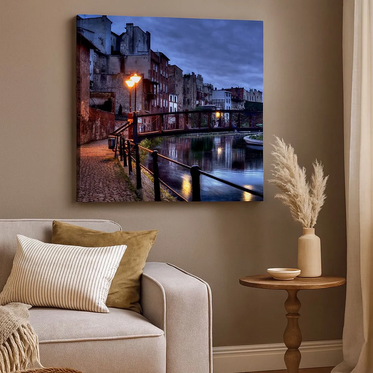 Bild auf Leinwand - Leinwandbild - Solches Bydgoszcz kannte man nicht - 30x30 cm