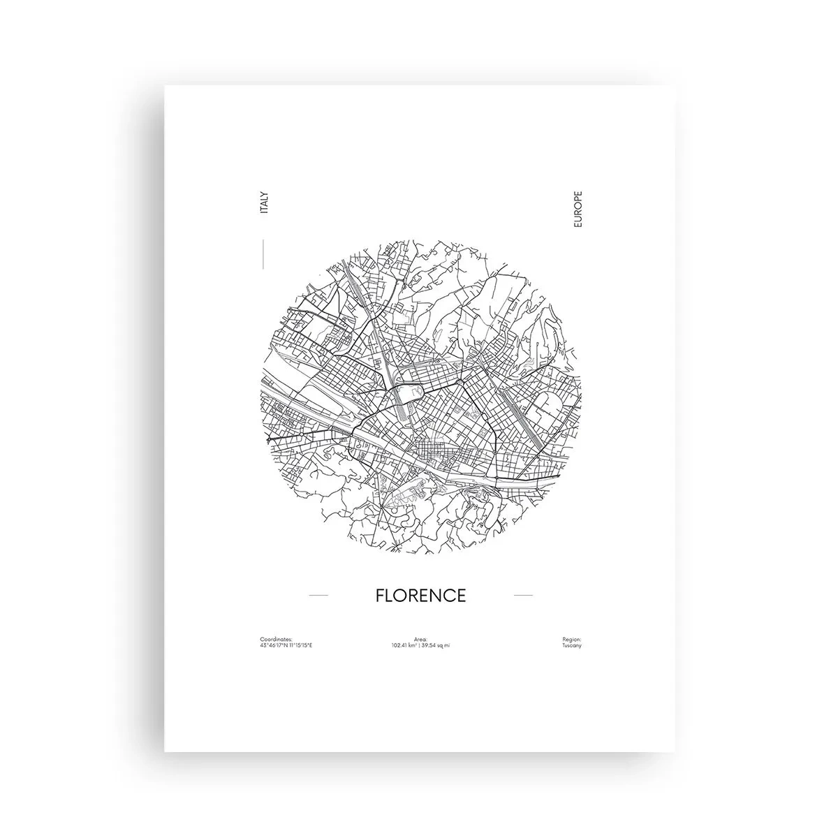 Poster - Anatomie von Florenz - 30x40 cm