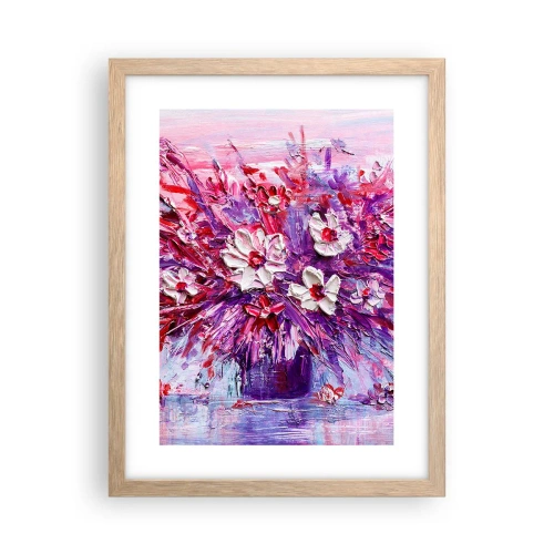 Poster in einem Rahmen aus heller Eiche - Unschuld und Leidenschaft - 30x40 cm