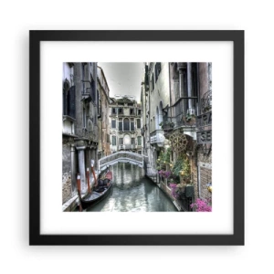 Poster in einem schwarzem Rahmen - Seit Jahrhunderten in stiller Besinnung - 30x30 cm