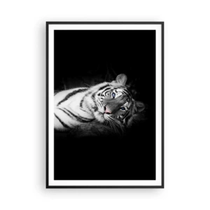 Poster in einem schwarzem Rahmen - Wildnis und Frieden - 70x100 cm