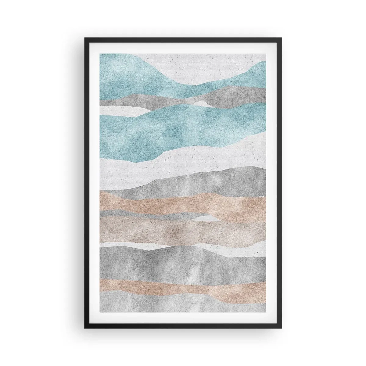 Poster in einem schwarzem Rahmen - Studie über Nähe - 61x91 cm