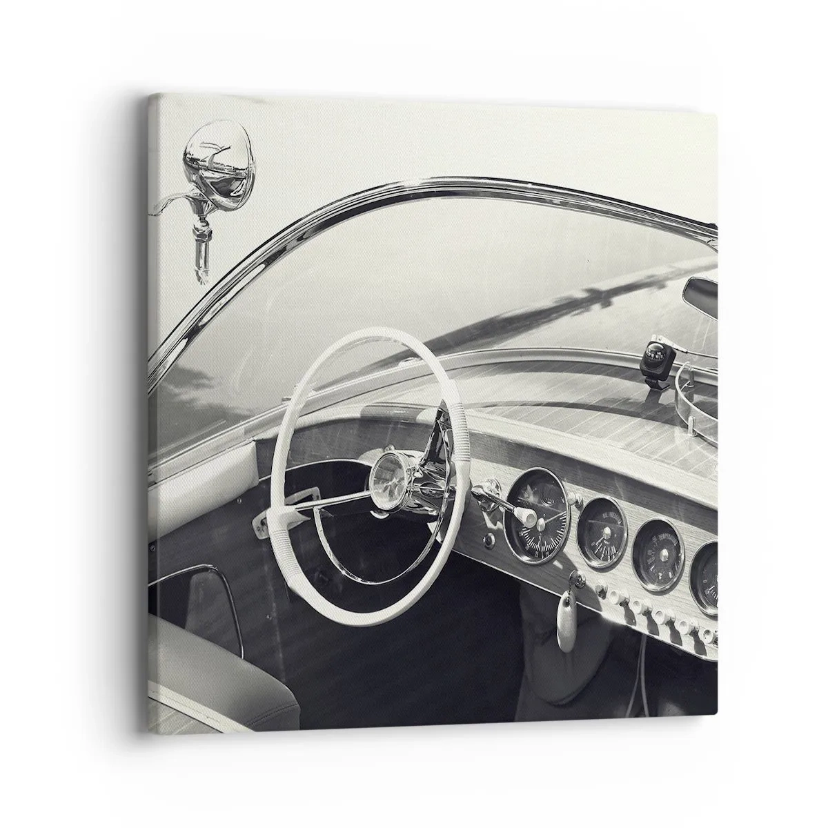 Bild auf Leinwand - Leinwandbild - Wetter für die Reichen - 40x40 cm