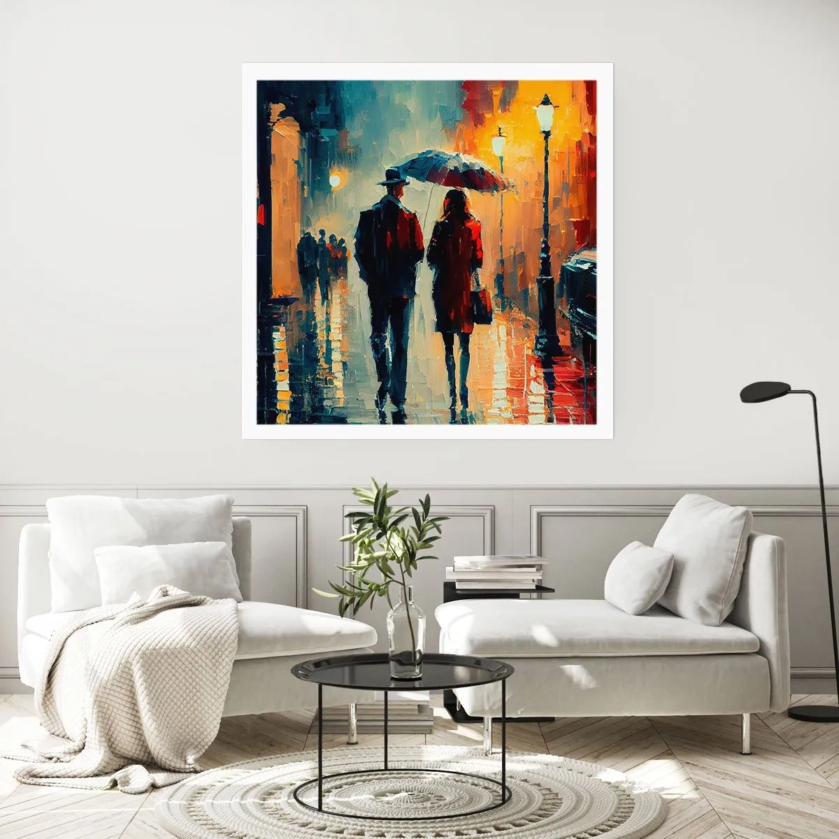 Poster - Urbane Liebesgeschichte - 30x30 cm