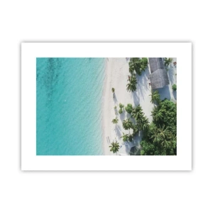 Poster - Urlaub im Paradies - 40x30 cm