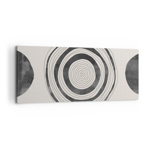 Bild auf Leinwand - Leinwandbild - Wichtig ist, was dazwischen liegt - 100x40 cm