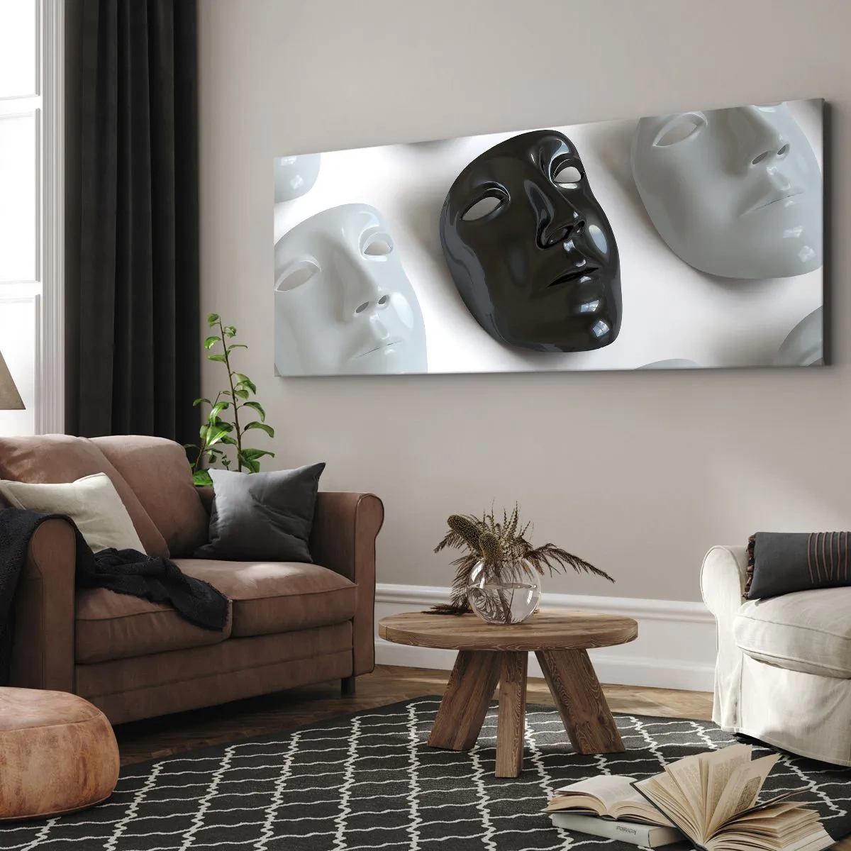 Bild auf Leinwand - Leinwandbild - Wie hebt man sich ab? - 100x40 cm