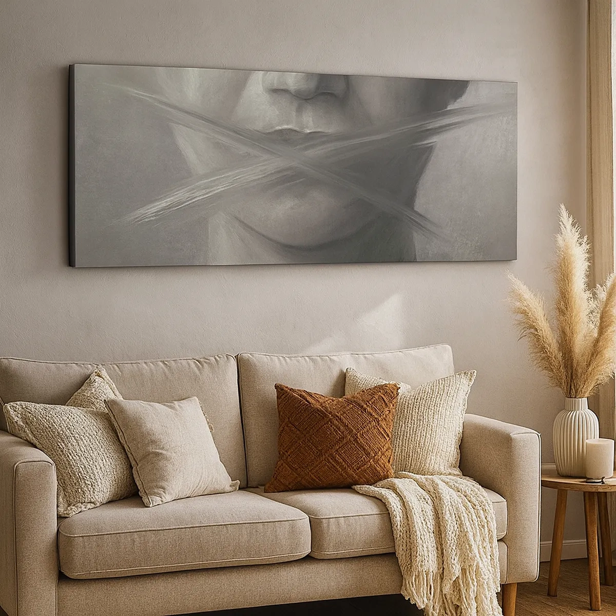 Bild auf Leinwand - Leinwandbild - Ohne ein Wort - 30x30 cm