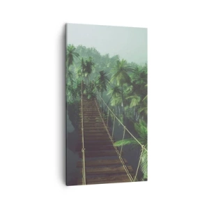 Bild auf Leinwand - Leinwandbild - Über der Brandung des Grüns - 45x80 cm
