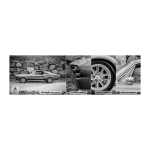 Fototapeten Muster Premium Sand - Die Legende der 1960er - Oldtimer, Automobil, Sportwagen - 100x30 cm