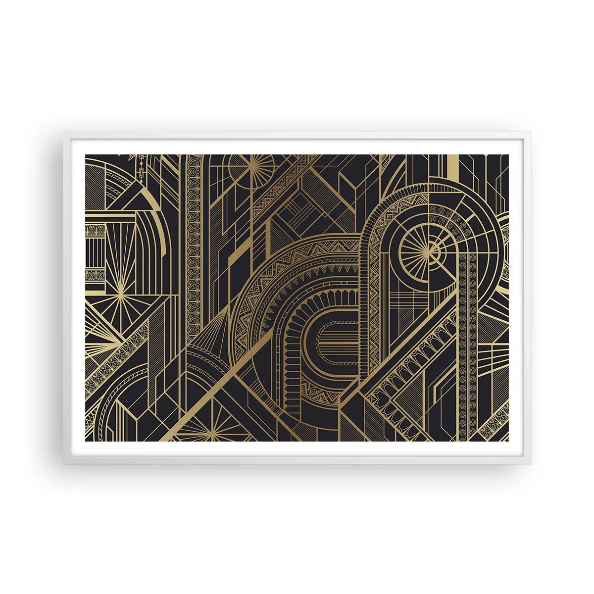 Poster in einem weißen Rahmen - Konzepte, Ideen, Pläne - 100x70 cm