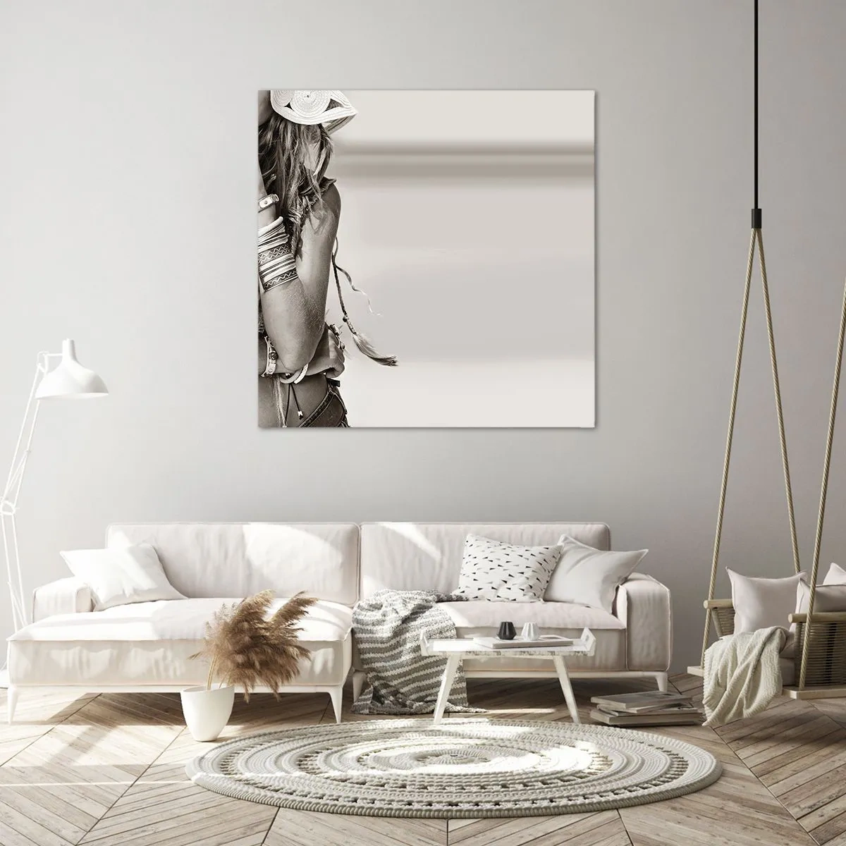 Bild auf Leinwand - Leinwandbild - Wieso ein Mädchen - 40x40 cm