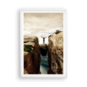 Poster in einem weißen Rahmen - Wie geht's mir?! - 61x91 cm