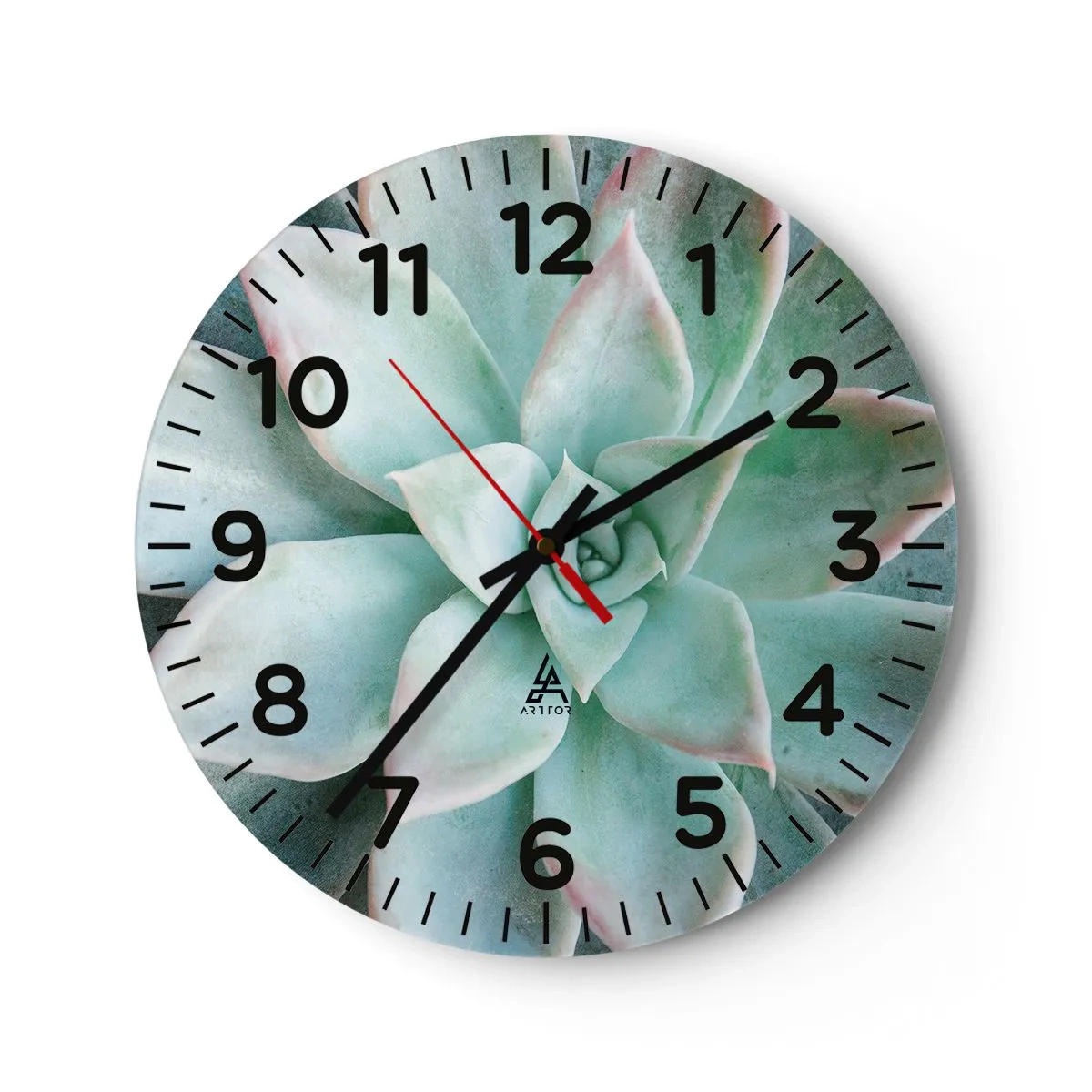 Wanduhr - Glasuhr - Das Herz der Wüste - 40x40 cm