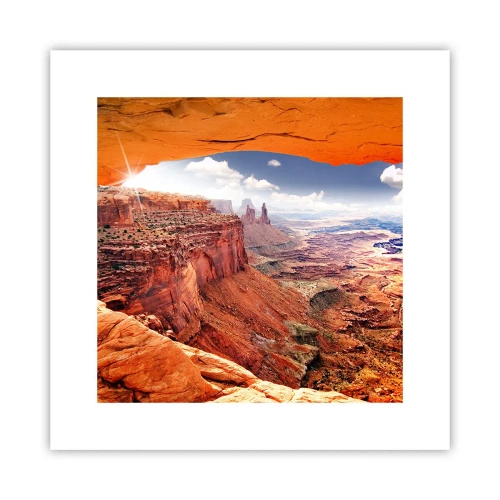 Poster - Von der Natur selbst geschnitzt - 30x30 cm