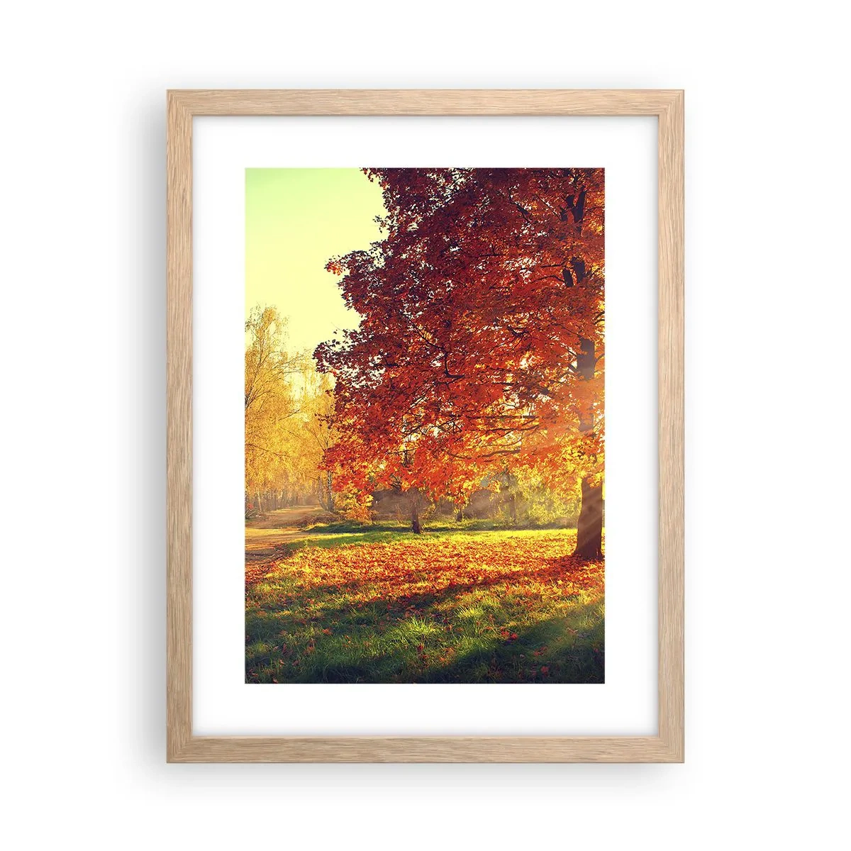 Poster in einem Rahmen aus heller Eiche - Unhöflich ist schön - 30x40 cm