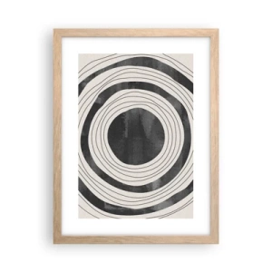 Poster in einem Rahmen aus heller Eiche - Auf den Punkt gebracht - 30x40 cm