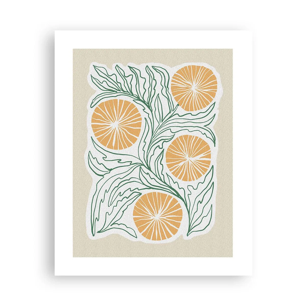 Poster - Ethnisch mit einem Hauch von Abstraktion - 40x50 cm