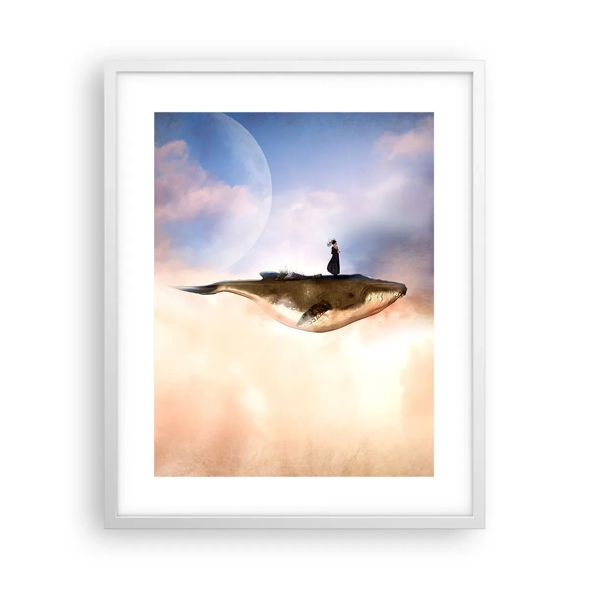 Poster in einem weißen Rahmen - Eine echte Reise - 40x50 cm