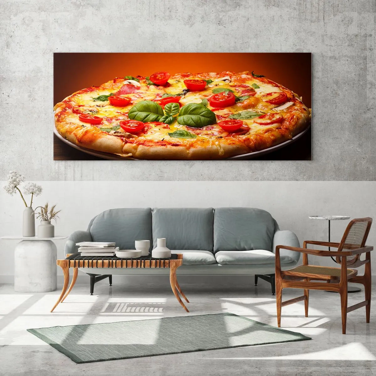 Glasbild - Bild auf glas - Mamma Mia! - 90x30 cm