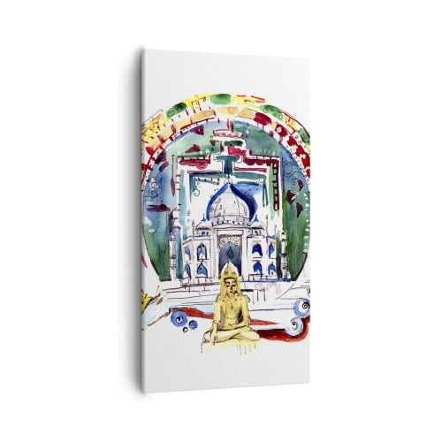 Bild auf Leinwand - Leinwandbild - Hinduistisches Weltgleichgewicht - 55x100 cm