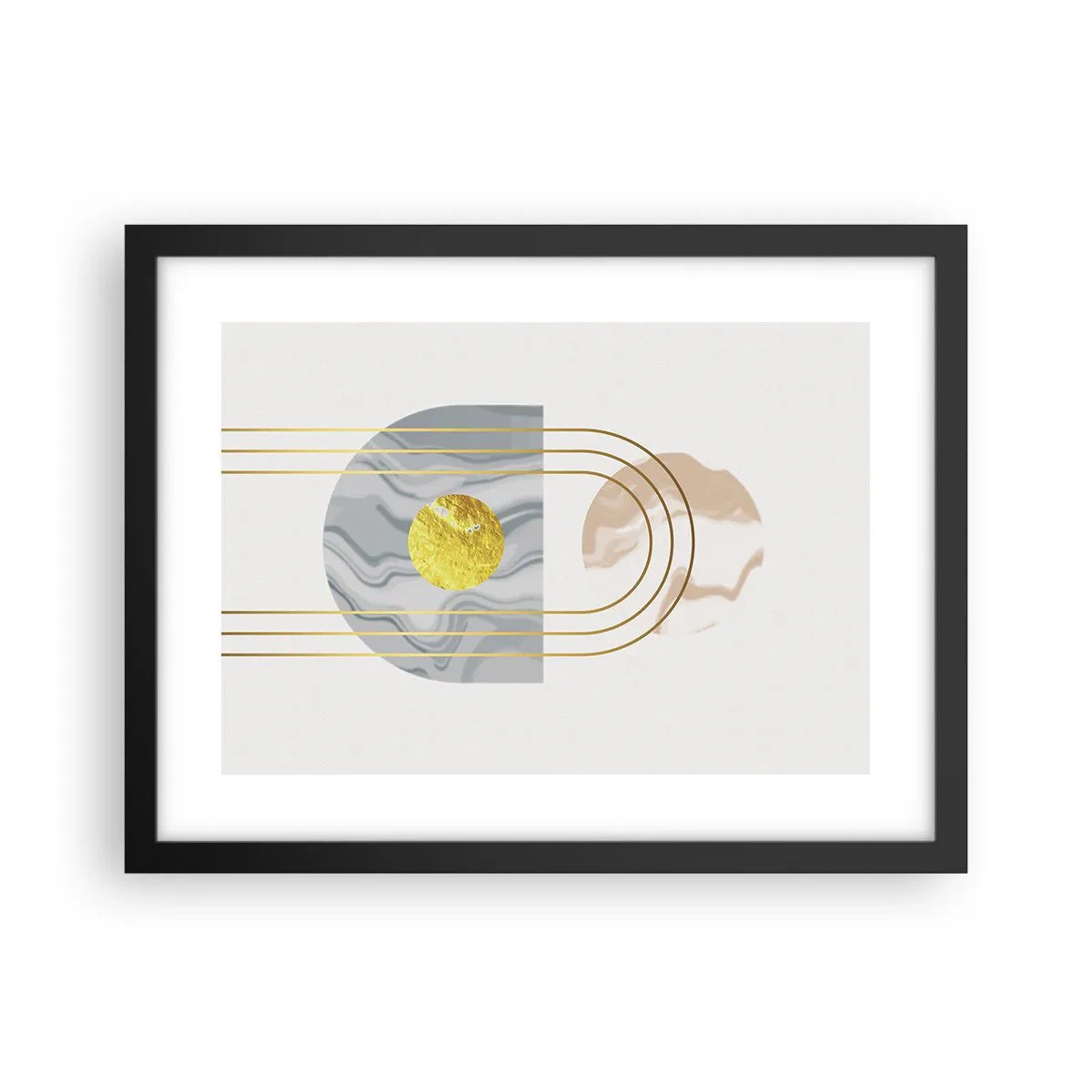 Poster in einem schwarzem Rahmen - Helligkeit und Brillanz - 40x30 cm