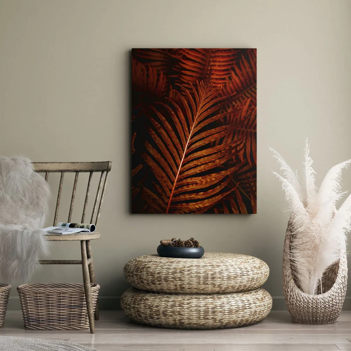 Bild auf Leinwand - Leinwandbild - Die Hitze des Lebens - 55x100 cm