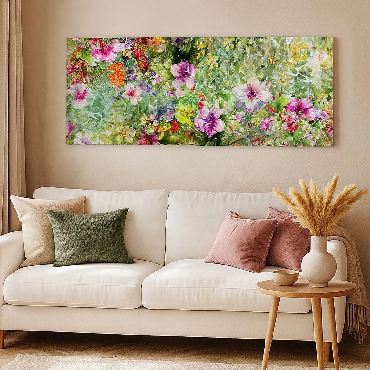Bild auf Leinwand - Leinwandbild - In Blumen für das Verderben - 100x40 cm