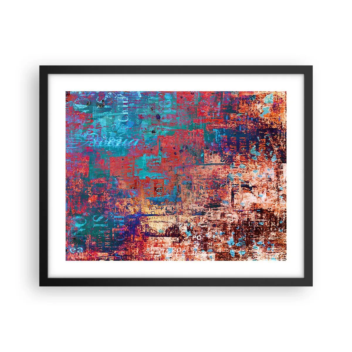 Poster in einem schwarzem Rahmen - Erinnerung und Vergessen - 50x40 cm