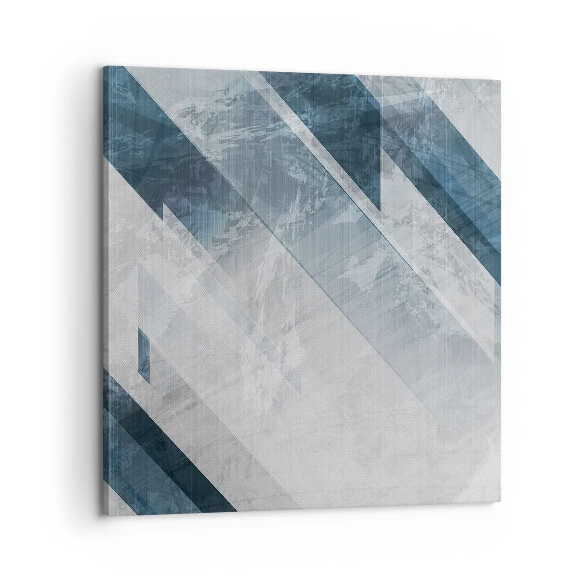 Bild auf Leinwand - Leinwandbild - Räumliche Komposition - graue Bewegung - 60x60 cm