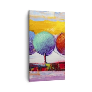 Bild auf Leinwand - Leinwandbild - Aller guten Dinge sind drei - 45x80 cm