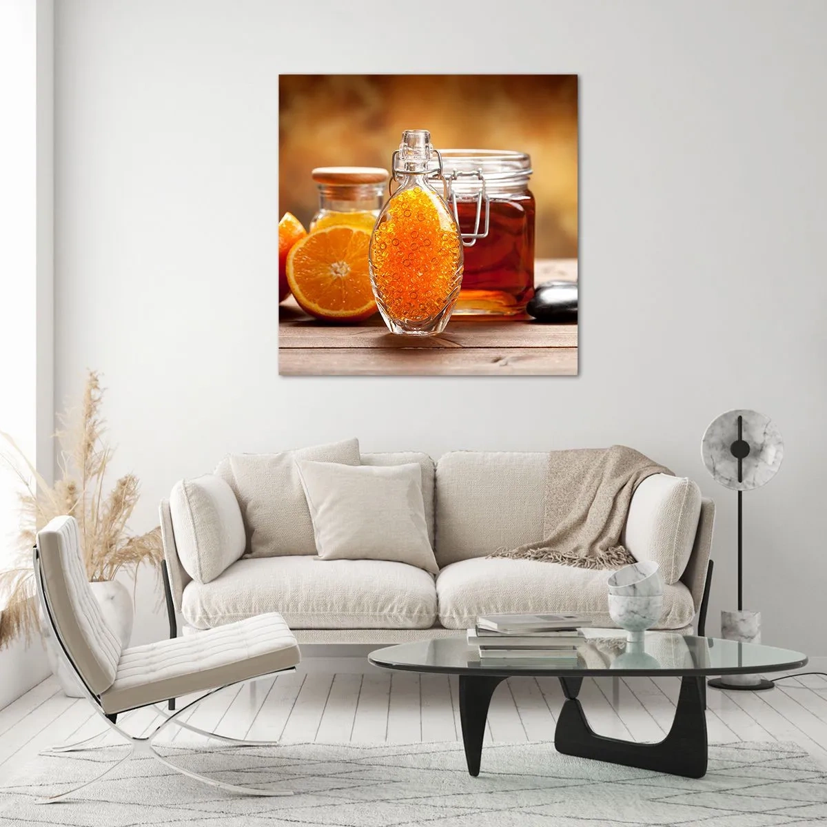 Glasbild - Bild auf glas - Sonnige Aromen und Düfte - 40x40 cm