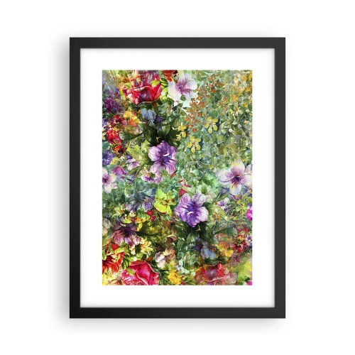 Poster in einem schwarzem Rahmen - In Blumen für das Verderben - 30x40 cm
