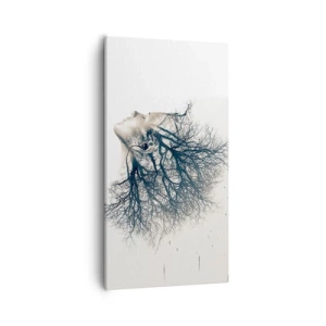 Bild auf Leinwand - Leinwandbild - Dem Rauschen der Bäume lauschen - 55x100 cm