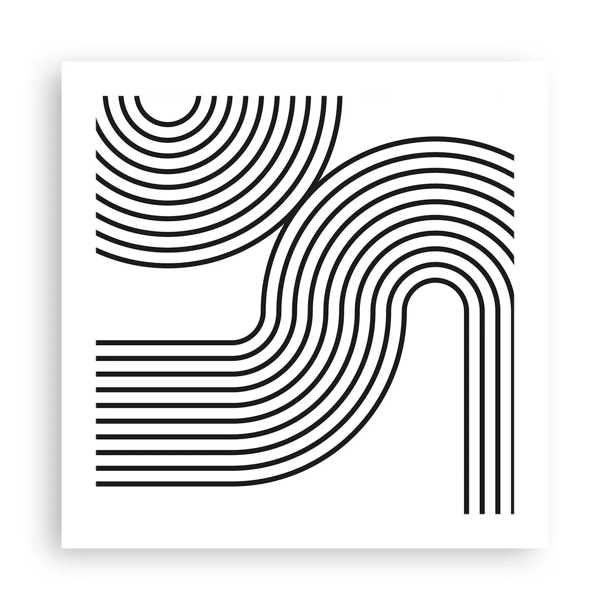 Poster - An der Kurve - 50x50 cm