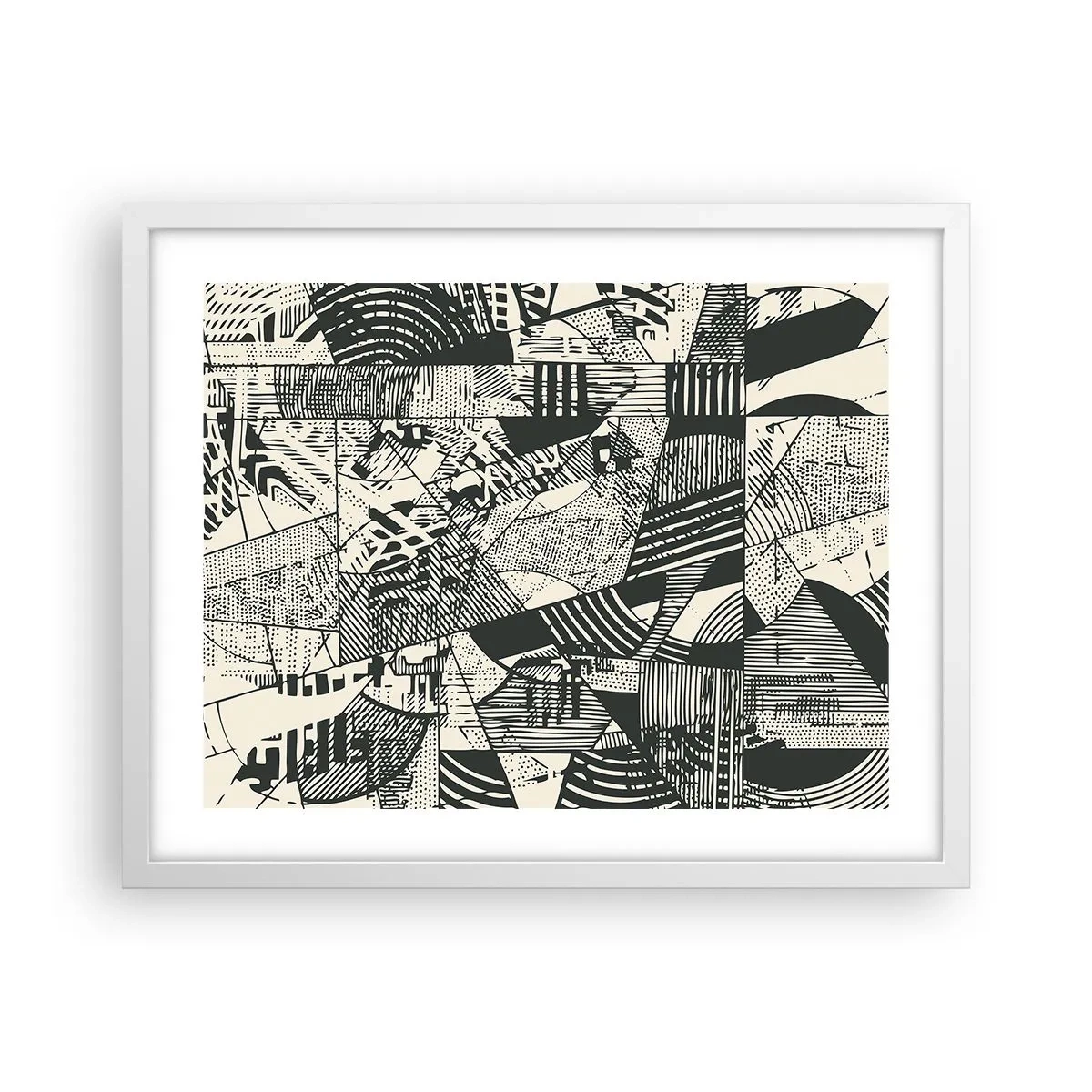 Poster in einem weißen Rahmen - Die Dynamik der Gegenwart - 50x40 cm