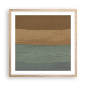 Poster in einem Rahmen aus heller Eiche - Horizontale Komposition - 50x50 cm