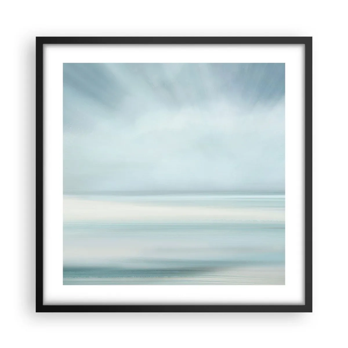 Poster in einem schwarzem Rahmen - Frieden bis zum Horizont - 50x50 cm